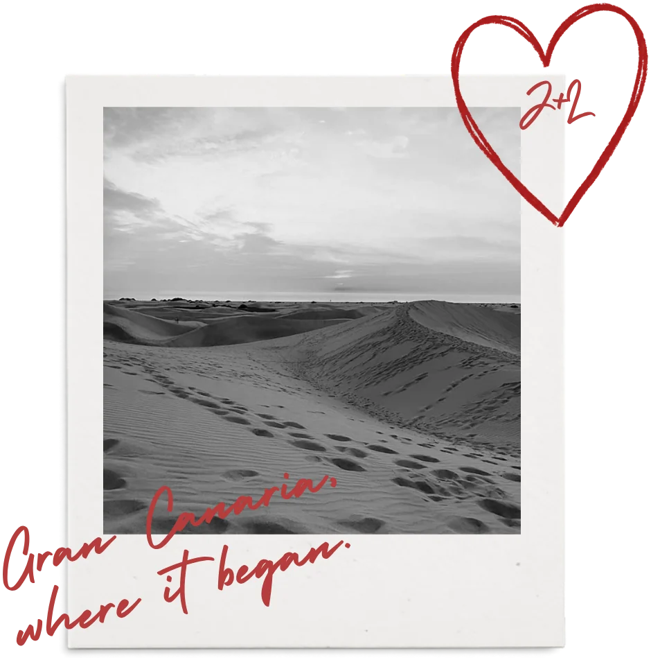 Polaroid of the dunes in Gran Canaria: Gran Canaria, where it began.
